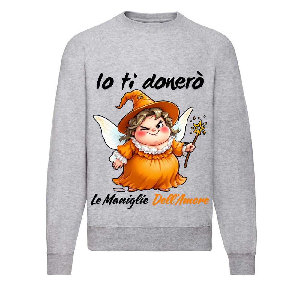 Felpa Classic Uomo Donna Le Fatine Ignoranti MANIGLIE DELL'AMORE ( MA76123546 ) - Gufetto Brand 