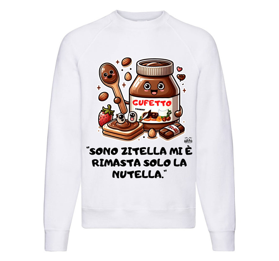 Felpa Classic Uomo Donna NUTELLA ( NU2236598745 ) - Gufetto Brand 