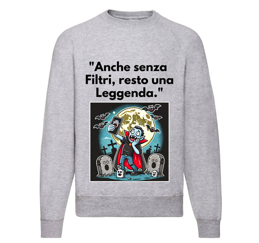 Felpa Classic Uomo Donna LEGGENDA ( LE560996875 ) - Gufetto Brand 