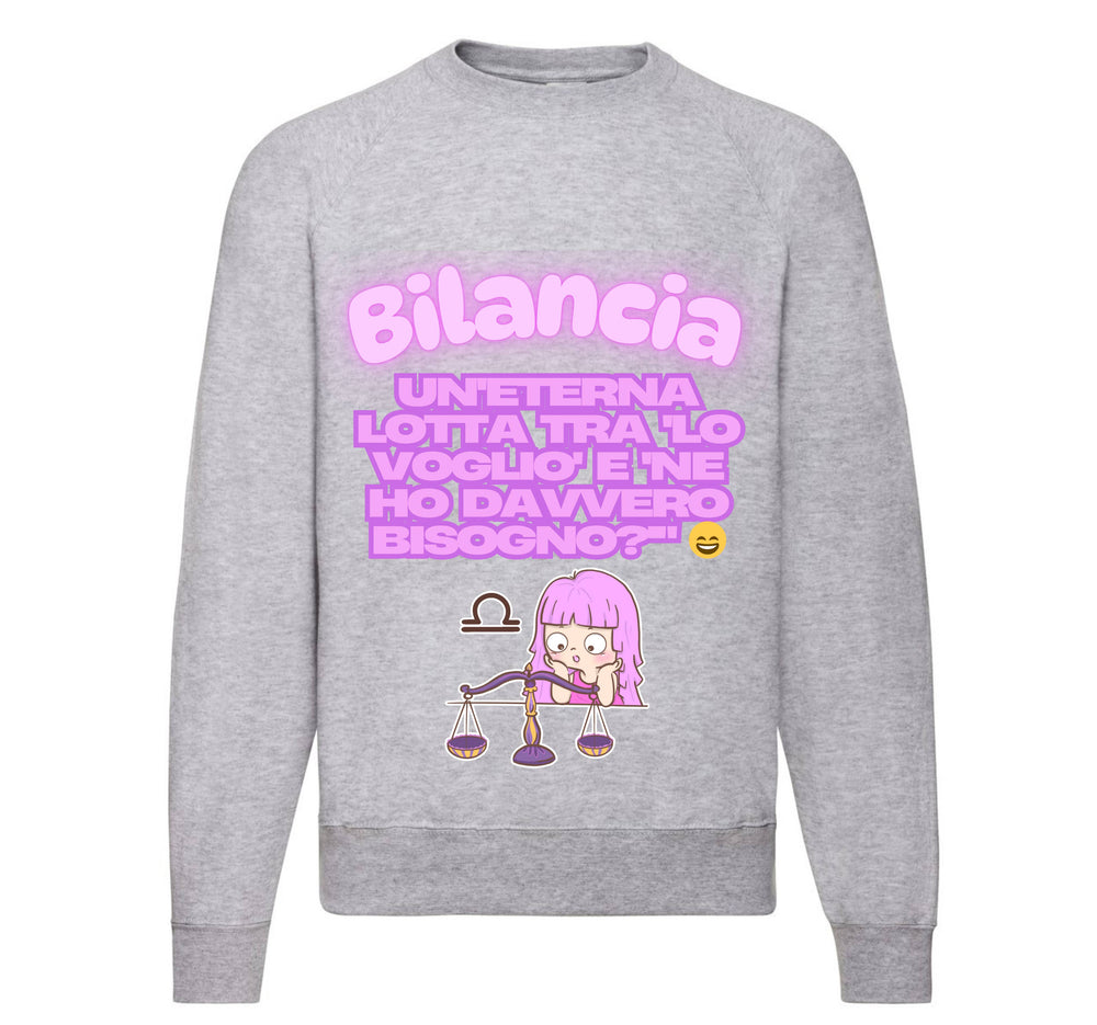 Felpa Classic Uomo Donna BILANCIA ( BI78953265 ) - Gufetto Brand 