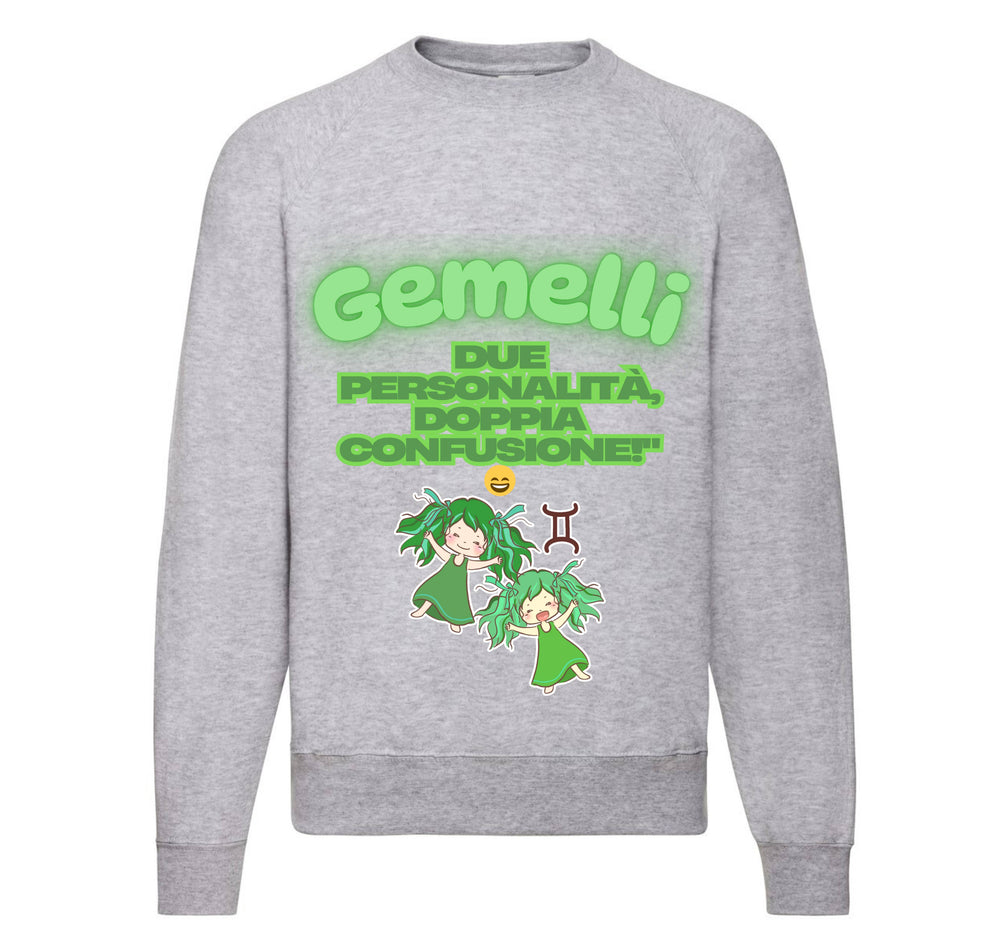 Felpa Classic Uomo Donna GEMELLI ( GE6098765 ) - Gufetto Brand 