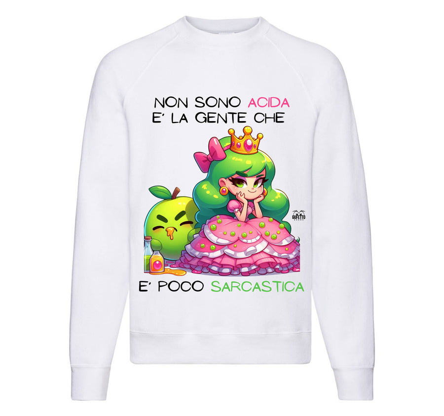 Felpa Classic Uomo Donna PRINCIPESSA ACIDA ( PA89047834 ) - Gufetto Brand 