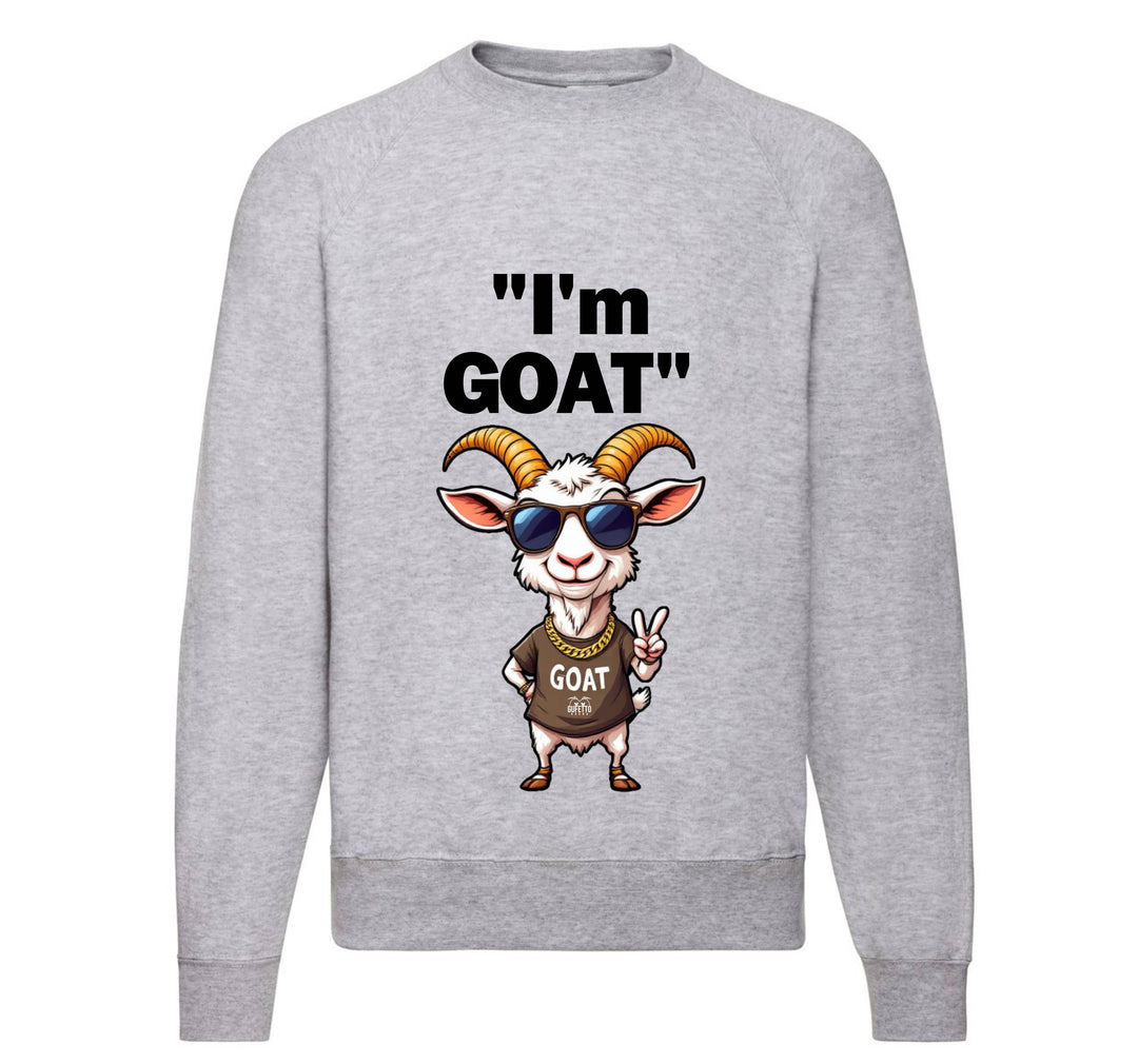 Felpa Classic Uomo Donna I'M GOAT ( GO65984523 ) - Gufetto Brand 