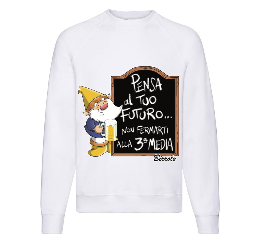 Felpa Classic Uomo Donna BIRROLO TERZA MEDIA ( PE38752985698 ) - Gufetto Brand 