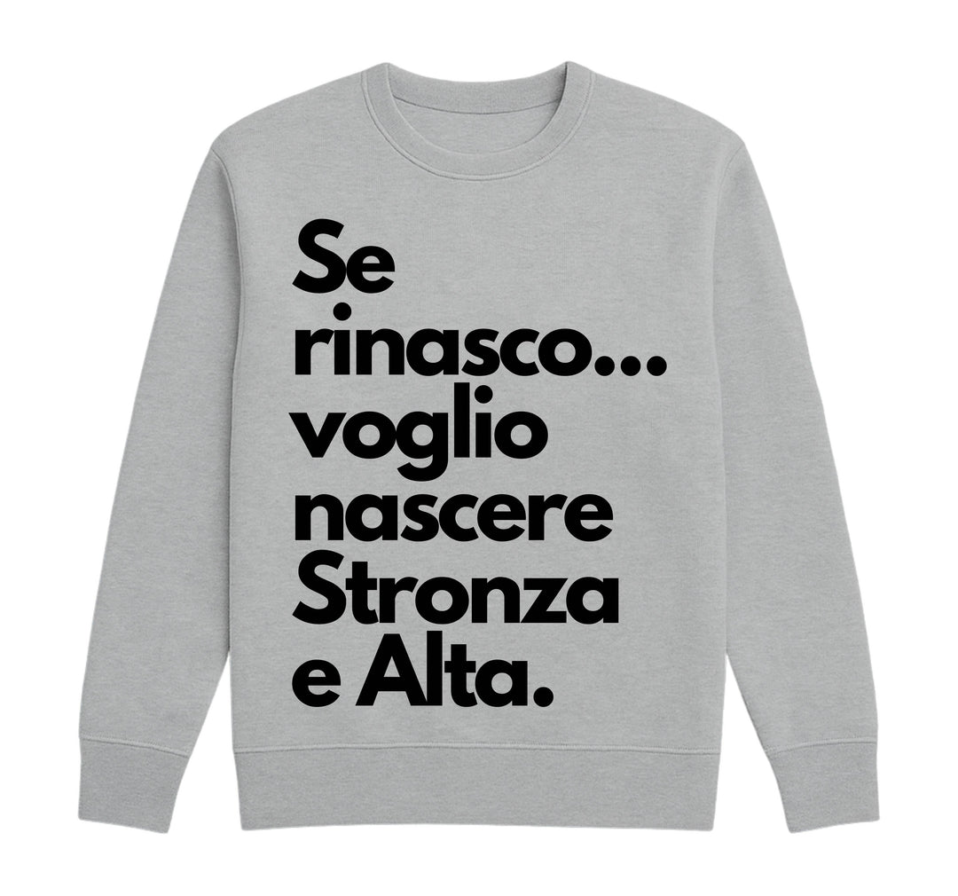 Felpa Classic Uomo Donna STRONZA ( ST5897745 ) - Gufetto Brand 