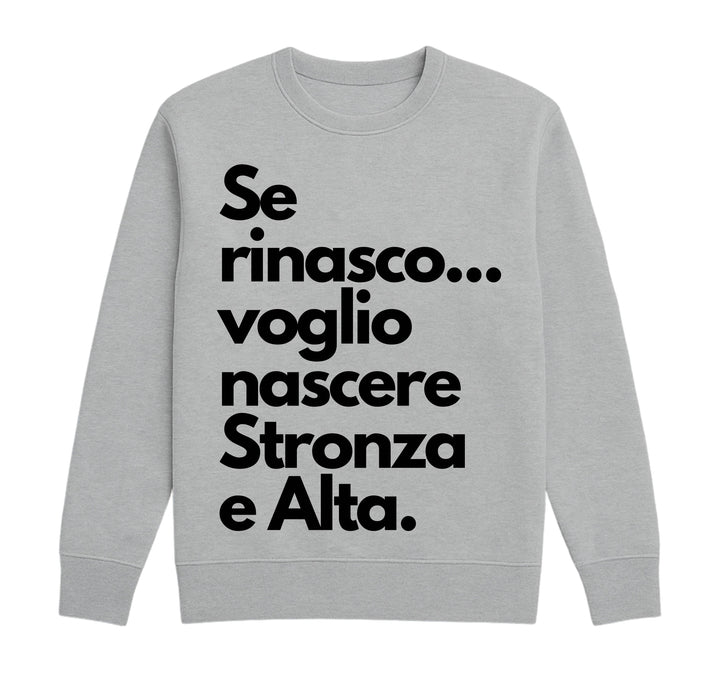 Felpa Classic Uomo Donna STRONZA ( ST5897745 ) - Gufetto Brand 
