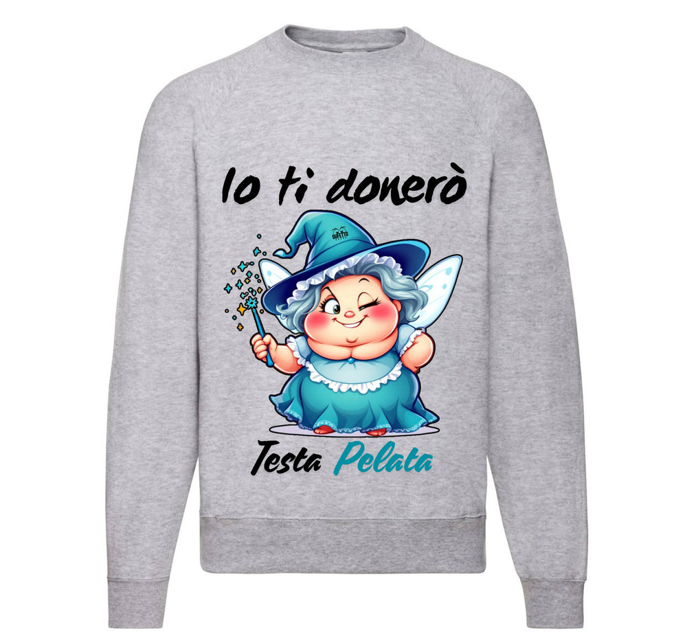 Felpa Classic Uomo Donna Le Fatine Ignoranti TESTA PELATA ( TP9082345 ) - Gufetto Brand 