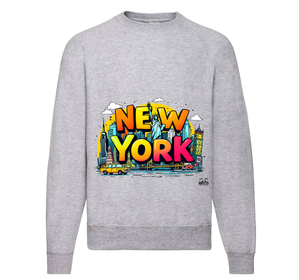 Felpa Classic Uomo Donna NEW YORK ( NY89523156 ) - Gufetto Brand 