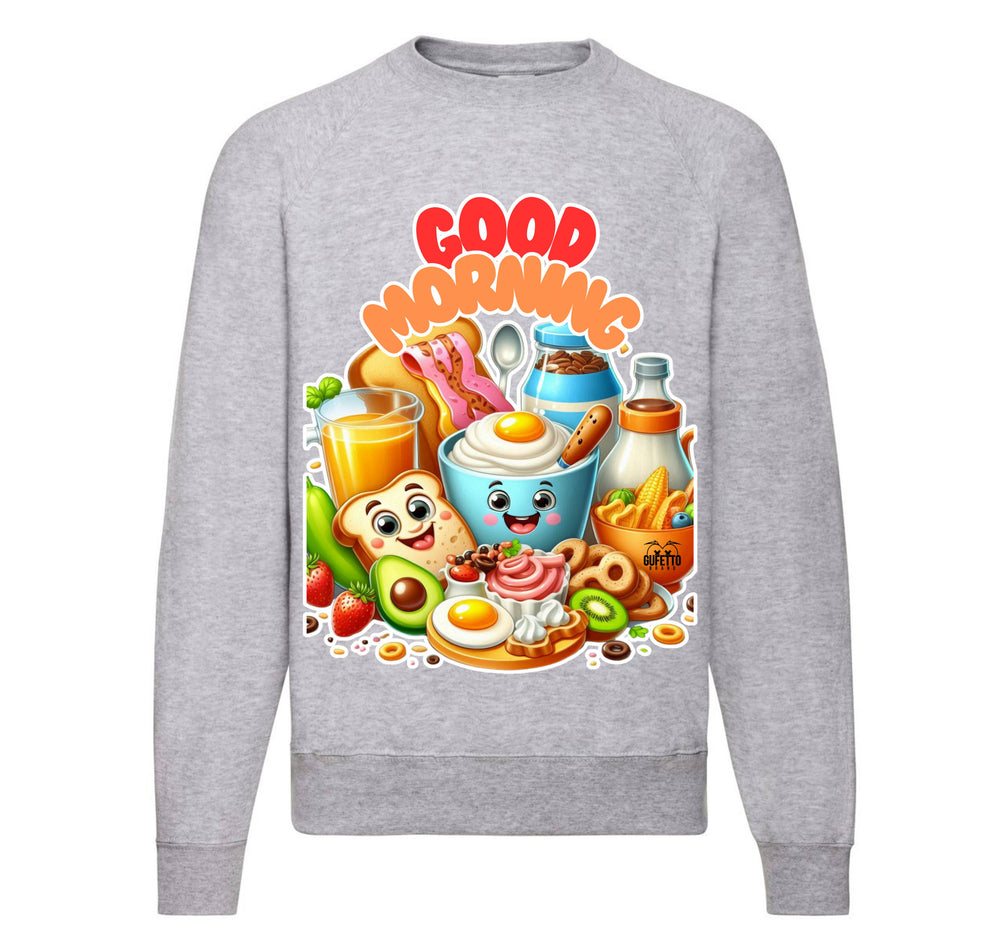 Felpa Classic Uomo Donna GOOD MORNING ( CO094598721 ) - Gufetto Brand 
