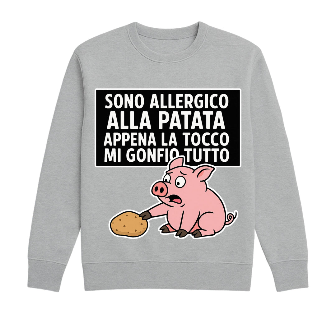 Felpa Classic Uomo Donna ALLERGICO ( MG6573425165 ) - Gufetto Brand 