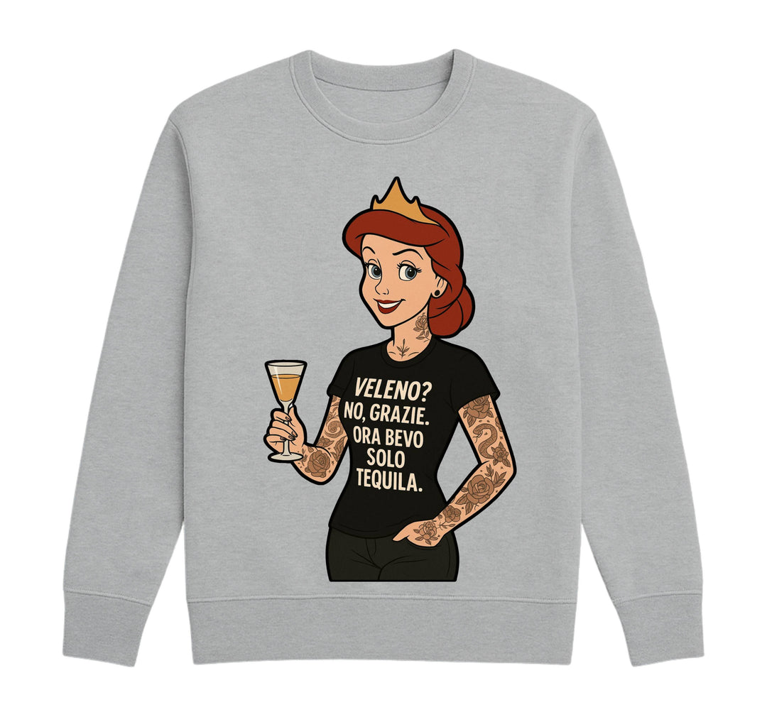Felpa Classic Uomo Donna PRINCIPESSA TEQUILA ( TE5498675 ) - Gufetto Brand 