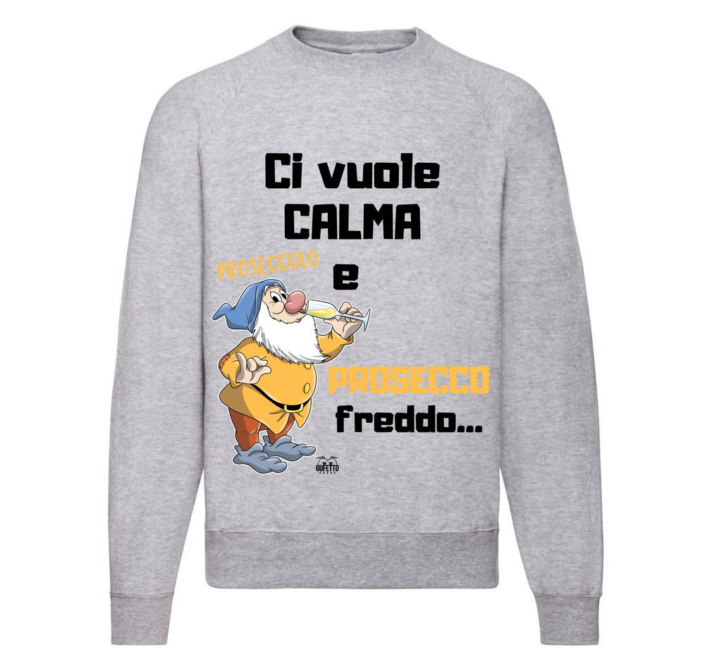 Felpa Classic Uomo Donna PROSECCO FREDDO ( PF450982345 ) - Gufetto Brand 