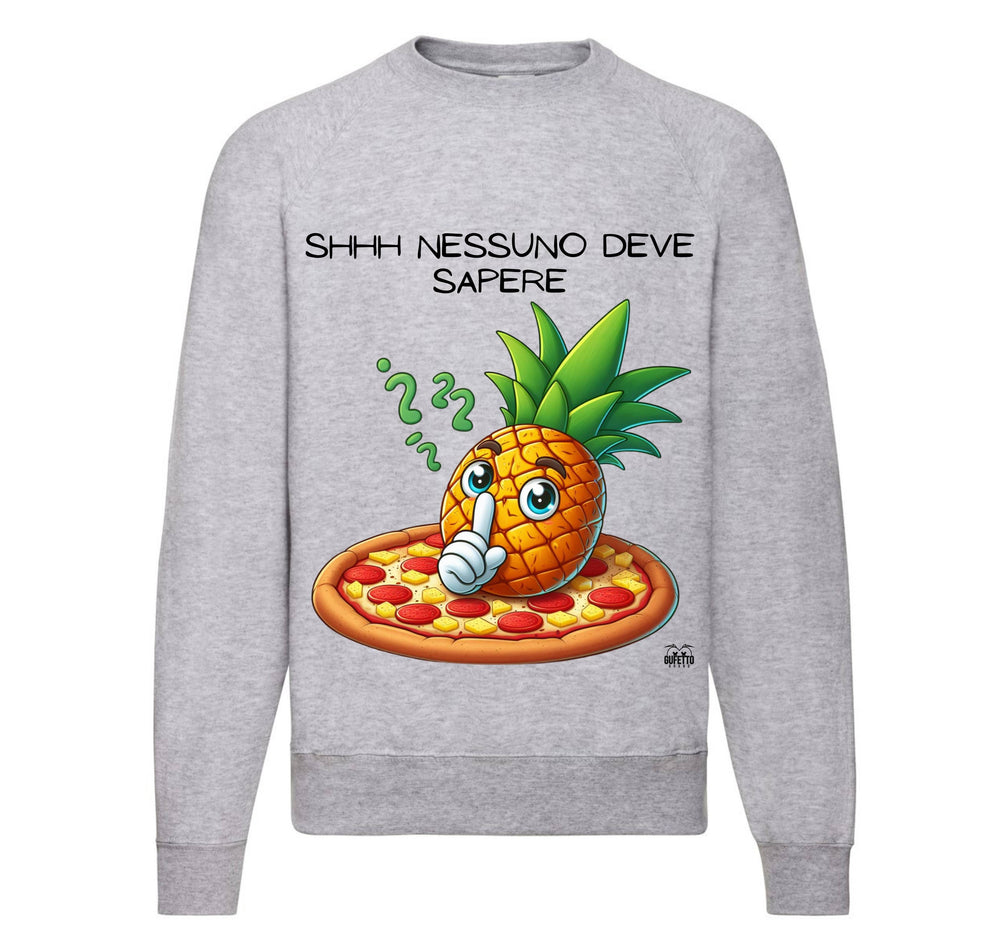 Felpa Classic Uomo Donna PIZZA ANANAS ( AP67893276 ) - Gufetto Brand 