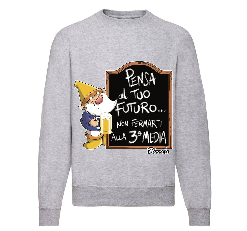 Felpa Classic Uomo Donna BIRROLO TERZA MEDIA ( PE38752985698 ) - Gufetto Brand 