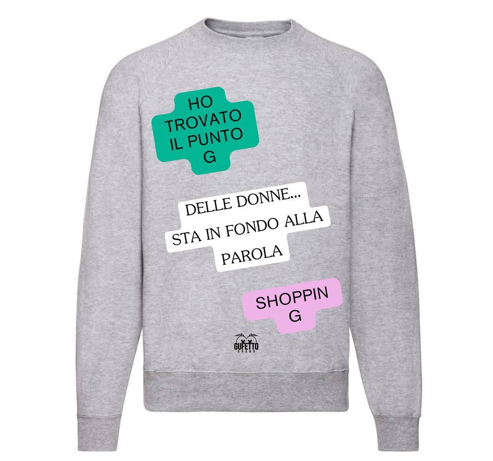 Felpa Classic Uomo Donna PUNTO G ( PU8256325875 ) - Gufetto Brand 