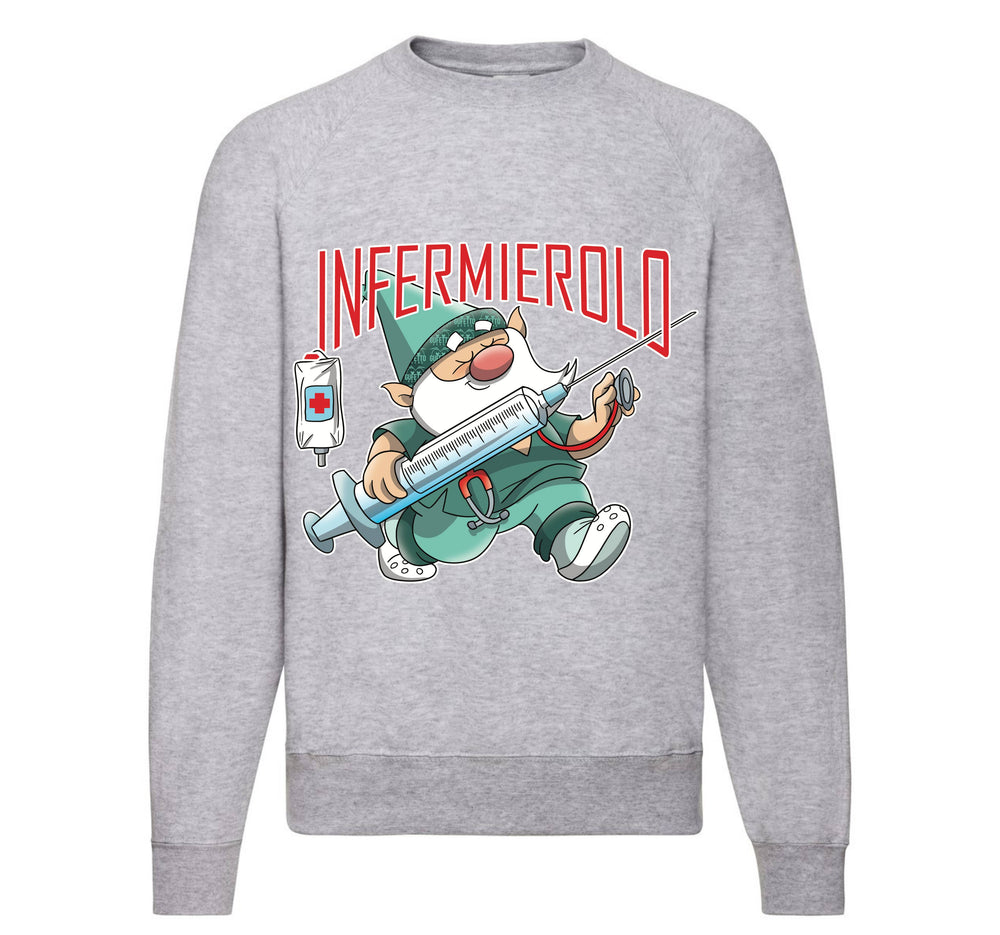 Felpa Classic Uomo Donna INFERMIEROLO ( IN4378659 ) - Gufetto Brand 