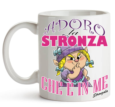 Tazza STRONZOLA ADORO ( AD87891236558 ) - Gufetto Brand 