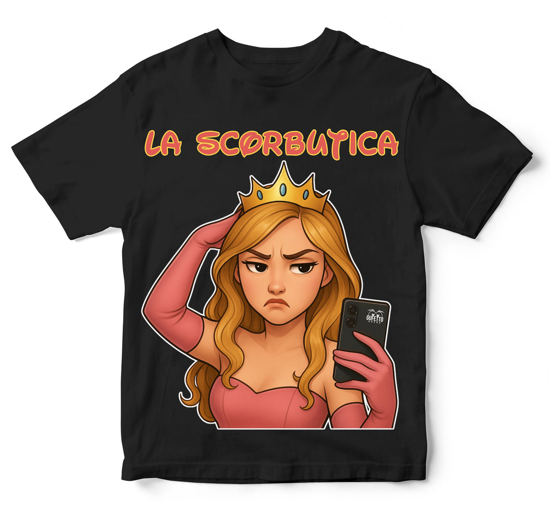 T-shirt Bambino/a Principesse 2.0 LA SCORBUTICA ( SC765743262454 ) - Gufetto Brand 