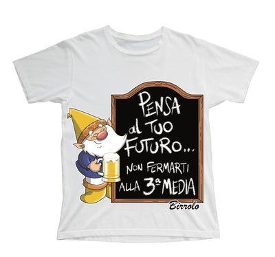 T-shirt Bambino/a BIRROLO TERZA MEDIA ( PE38752985698 ) - Gufetto Brand 