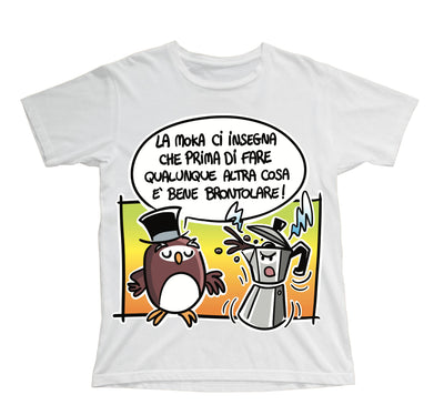 T-shirt Bambino/a LA MOKA ( MO32567458 ) - Gufetto Brand 