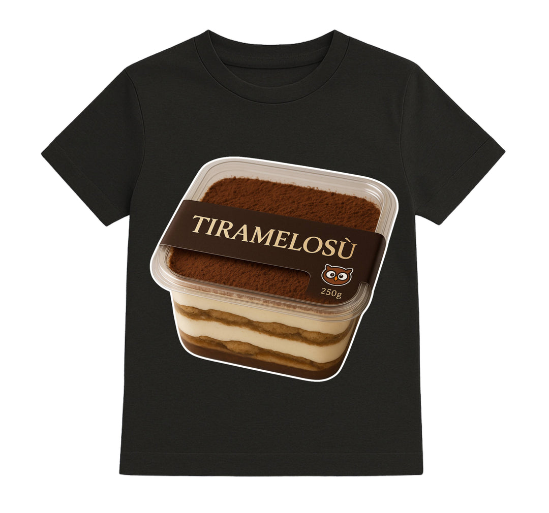T-shirt Bambino/a TIRAMELOSU' ( TI8542365987 ) - Gufetto Brand 
