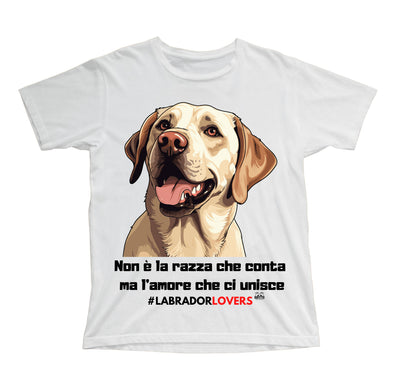 T-shirt Bambino/a LABRADOR LOVERS ( LA89365879 ) - Gufetto Brand 