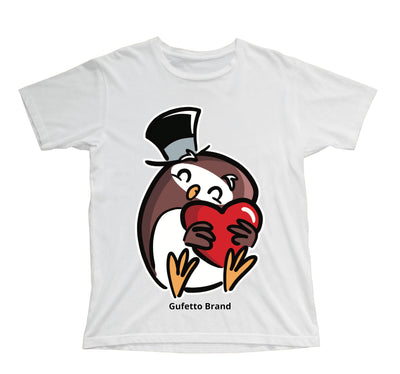 T-shirt Bambino/a GUFETTO CUORE ( GC309811128 ) - Gufetto Brand 