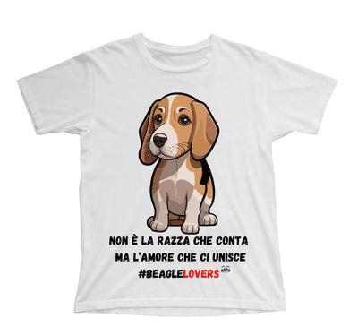 T-shirt Bambino/a BEAGLE LOVERS ( B802388654 ) - Gufetto Brand 