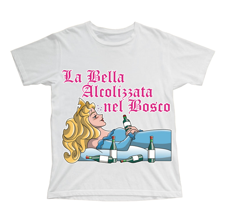T-shirt Bambino/a LA BELLA ALCOLIZZATA ( AL670423091 ) - Gufetto Brand 