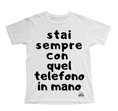 T-shirt Bambino/a TELEFONO ( TE5263857496 ) - Gufetto Brand 