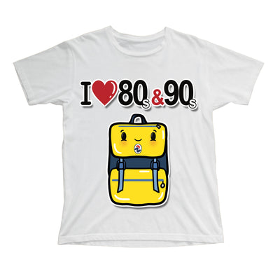 T-shirt Bambino/a I LOVE 80/90 ZAINO ( ZA89056478 ) - Gufetto Brand 