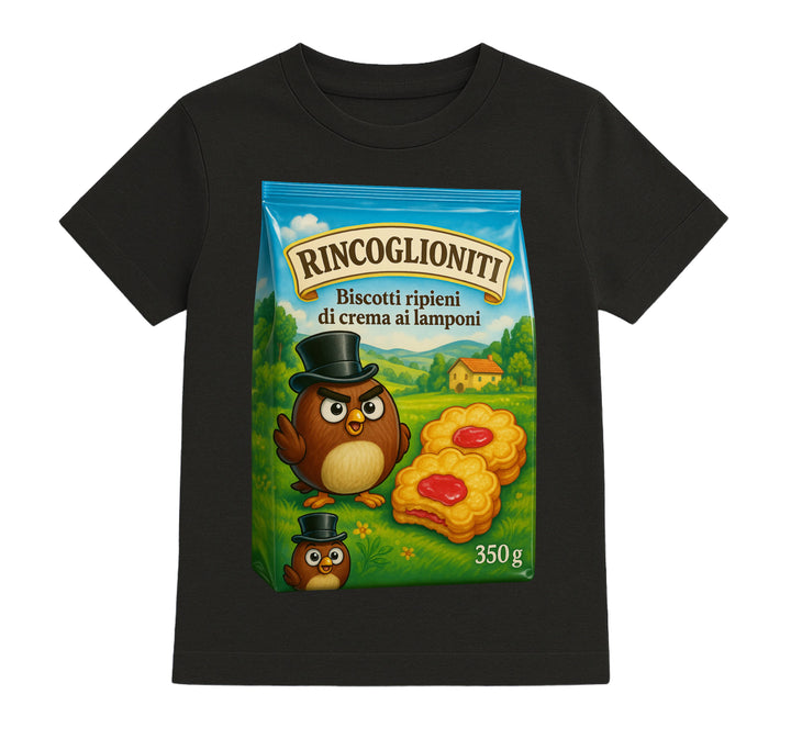 T-shirt Bambino/a BISCOTTI RINCOGLIONITI ( BR560987345 ) - Gufetto Brand 