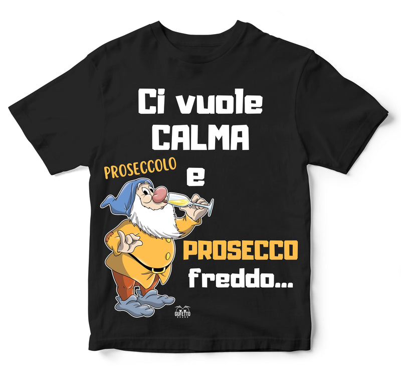 T-shirt Bambino/a PROSECCO FREDDO ( PF450982345 ) - Gufetto Brand 