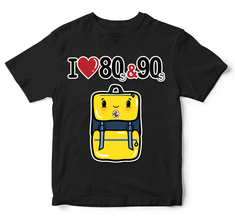 T-shirt Bambino/a I LOVE 80/90 ZAINO ( ZA89056478 ) - Gufetto Brand 