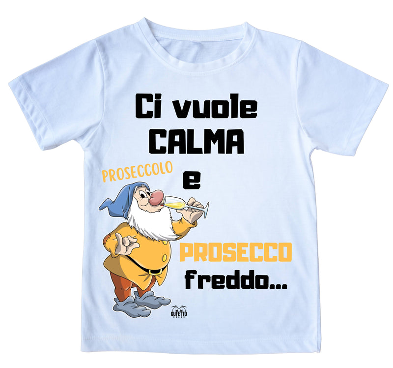 T-shirt Uomo PROSECCO FREDDO ( PF450982345 ) - Gufetto Brand 