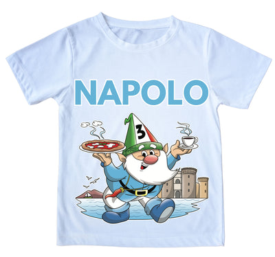 T-shirt Uomo Napolo bianca Outlet - Gufetto Brand 