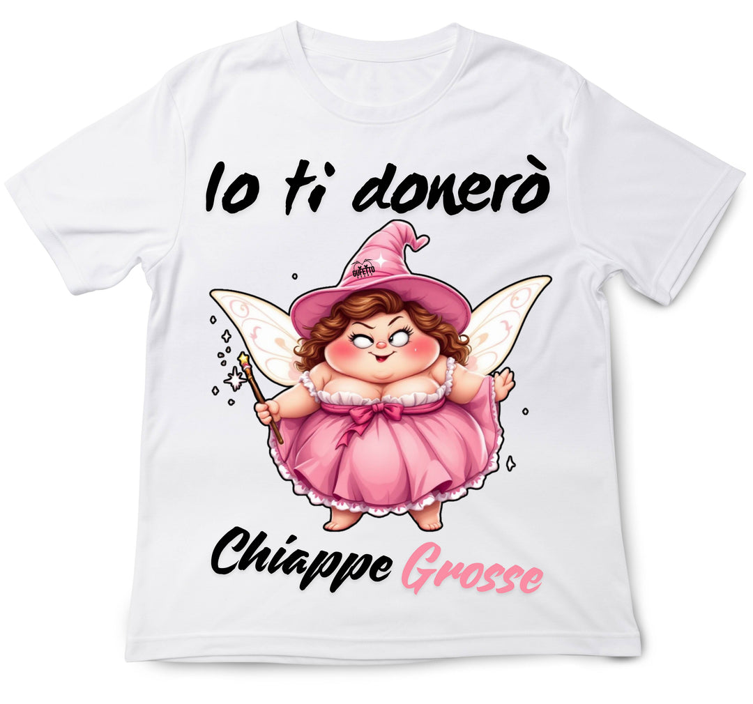 T-shirt Uomo Le Fatine Ignoranti CHIAPPE GROSSE ( CG7098452 ) - Gufetto Brand 