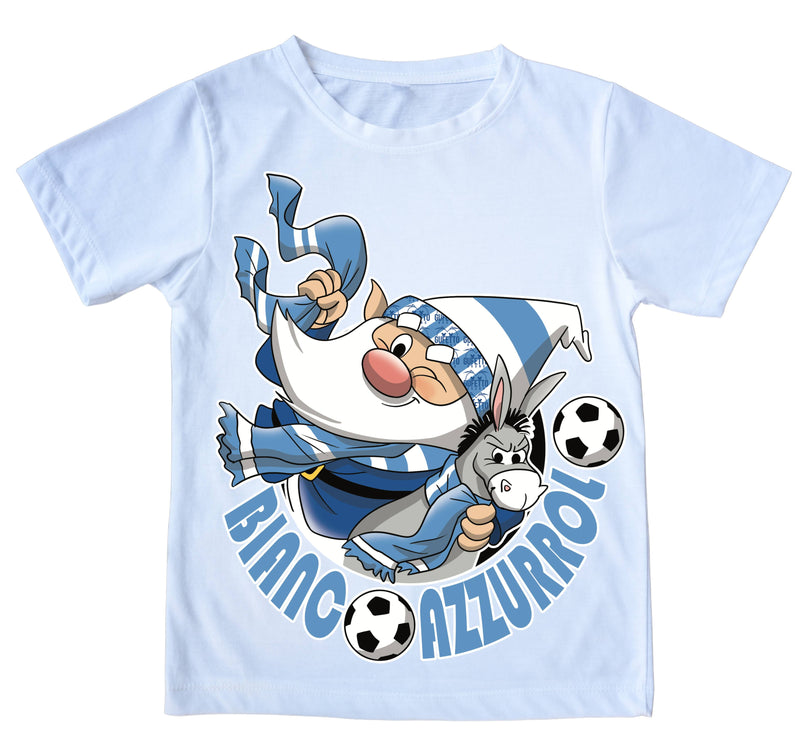 T-shirt Uomo BIANCO AZZURROLO ( BI5098743 ) - Gufetto Brand 
