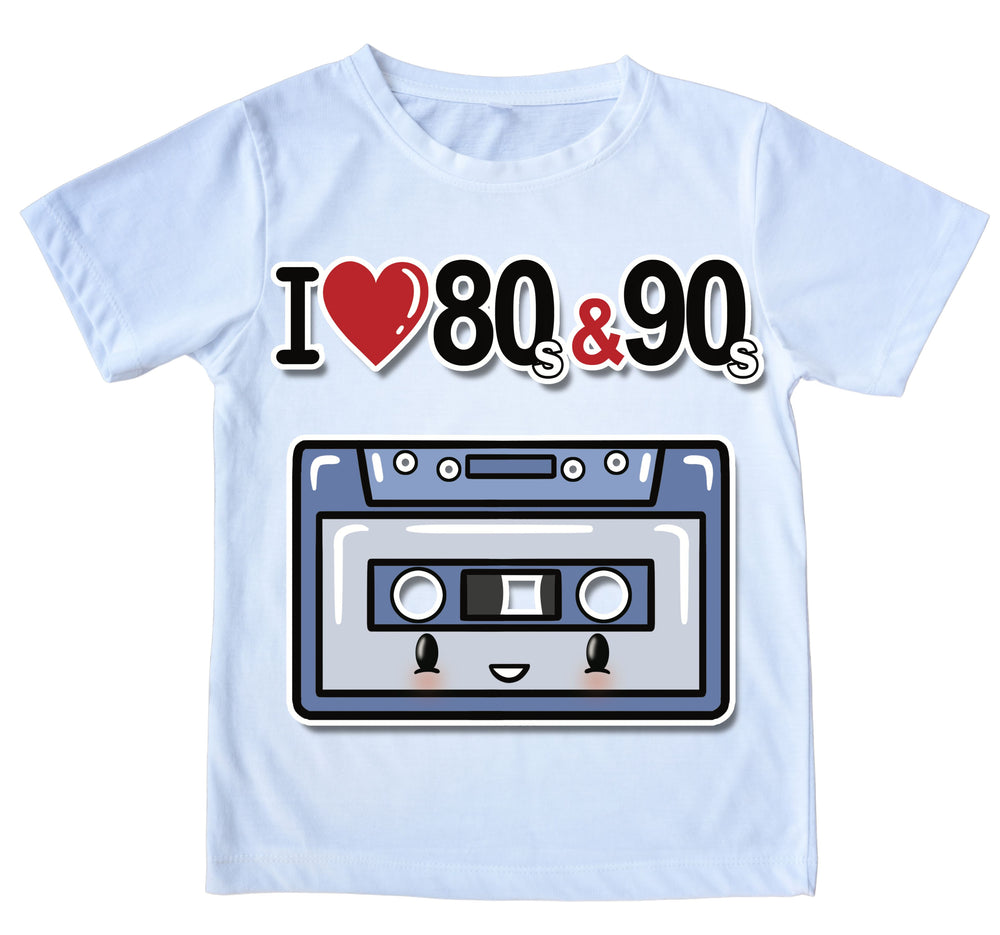 T-shirt Uomo I LOVE 80/90 MUSICASSETTA ( M44400874 ) - Gufetto Brand 