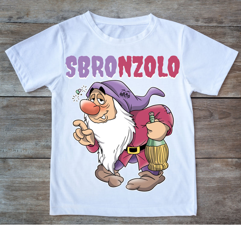 T-shirt BIANCA PREMIUM UOMO SBRONZOLO Outlet - Gufetto Brand 