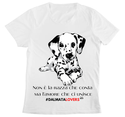 T-shirt Donna DALMATA LOVERS ( DA45908743 ) - Gufetto Brand 