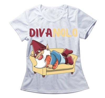 T-shirt Donna Bianca Divanolo Two Outlet - Gufetto Brand 