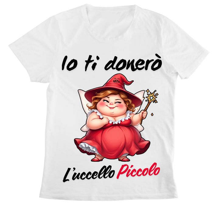 T-shirt Donna Le Fatine Ignoranti UCCELLO PICCOLO ( UP64987564 ) - Gufetto Brand 