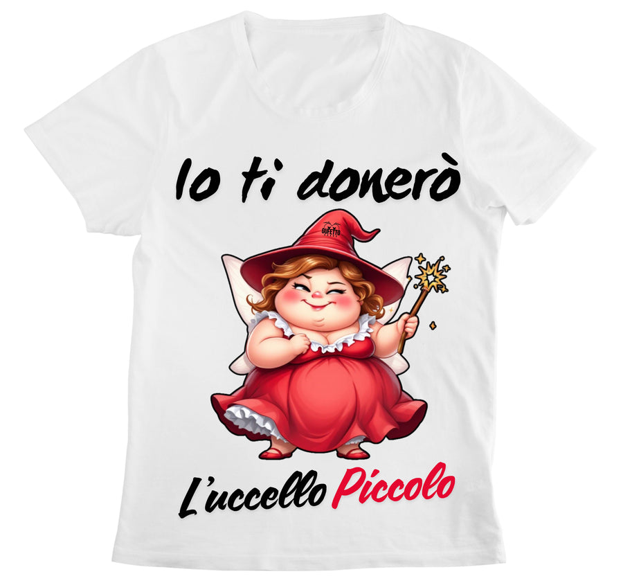 T-shirt Donna Le Fatine Ignoranti UCCELLO PICCOLO ( UP64987564 ) - Gufetto Brand 