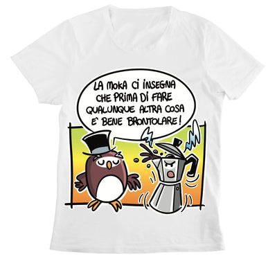 T-shirt Donna LA MOKA ( MO32567458 ) - Gufetto Brand 