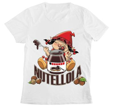 T-shirt Donna NUTELLOLA ( NU88325897 ) - Gufetto Brand 