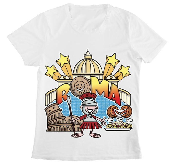 T-shirt Donna ROMA ( RM89028364750 ) - Gufetto Brand 