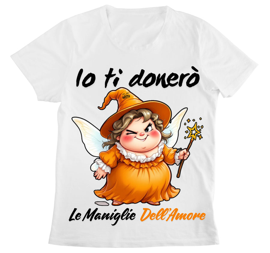 T-shirt Donna Le Fatine Ignoranti MANIGLIE DELL'AMORE ( MA76123546 ) - Gufetto Brand 