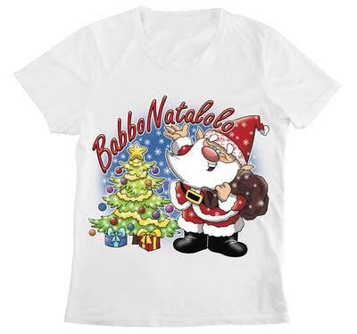 T-shirt Donna BABBO NATALOLO ( BN5098673 ) - Gufetto Brand 