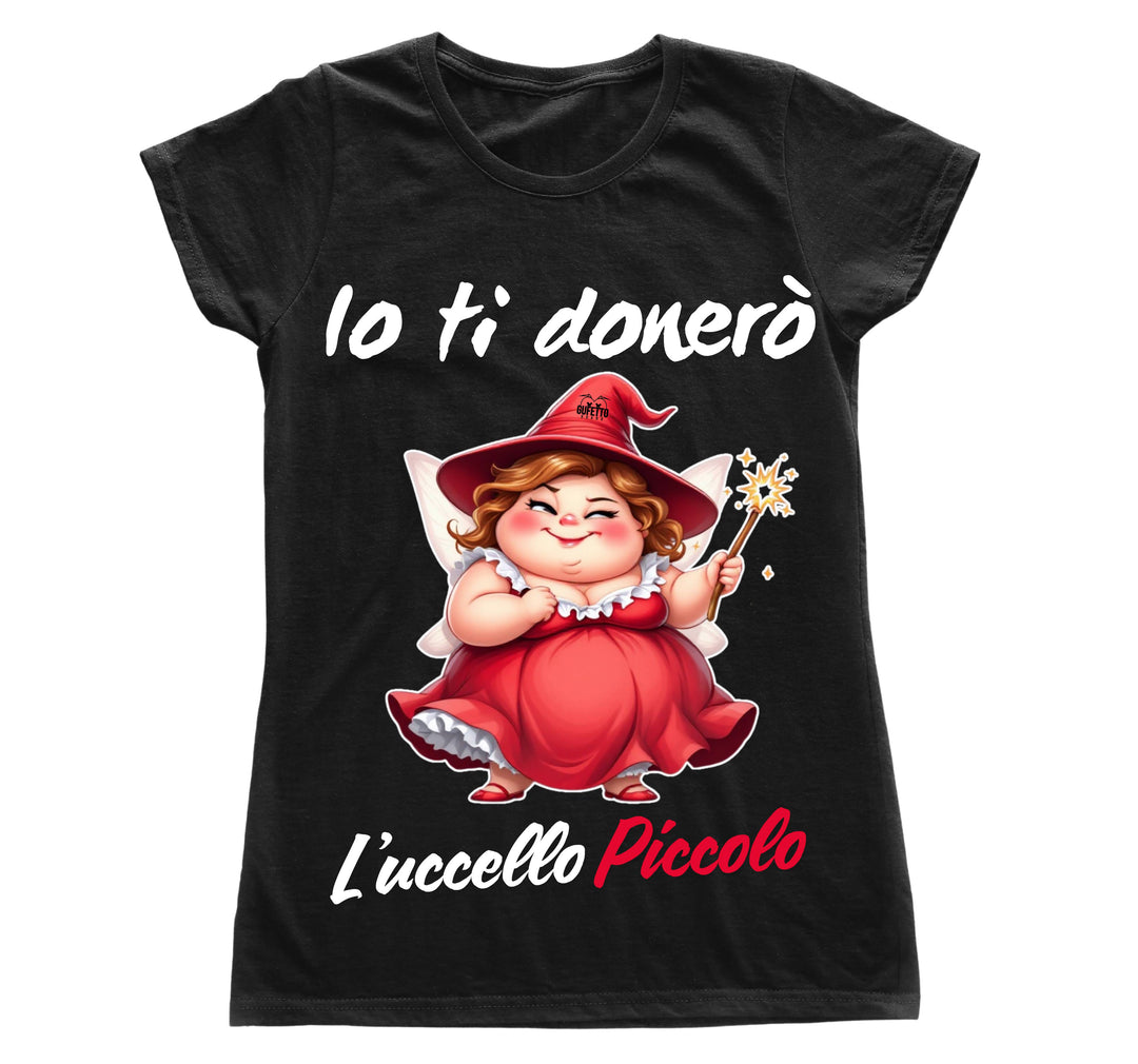 T-shirt Donna Le Fatine Ignoranti UCCELLO PICCOLO ( UP64987564 ) - Gufetto Brand 